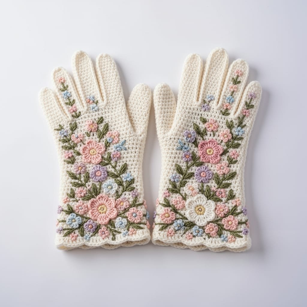 Embroidered Gloves
